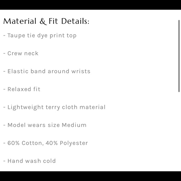 Nude tie dye two piece lounge wear set - Picture 8 of 8